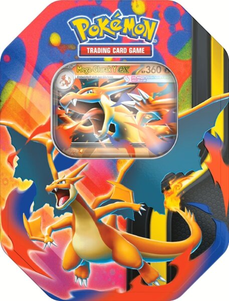 Pokémon - Tin-Box - Mega-Entwicklung: Mega-Glurak Y (DE)