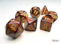 Würfelset: 7 Würfel mehrseitig Scarab...