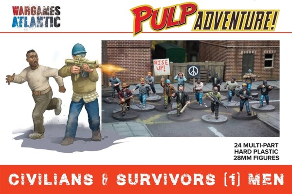Wargames Atlantic: Civilians & Survivors (x24 Plastic)