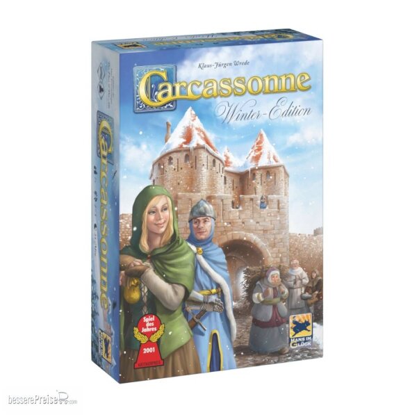 Carcassonne - Winter-Edition (inkl. Mini-Erweiterung Der Fluss & Der Abt)