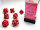 Würfelset: 7 Würfel mehrseitig Opaque Red/white
