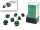 Würfelset: 7 Würfel mehrseitig Scarab Mini-hedral™ Jade/gold