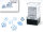 Würfelset: 7 Würfel mehrseitig Borealis Mini-hedral Icicle/light blue