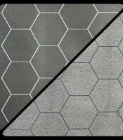 Battlemat 1" Reversible Black-Grey Hexes (23...