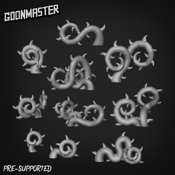 Goonmaster: Set 270 - Curled Thorns (3D-Druck)