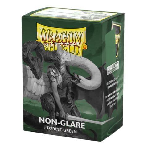 Dragon Shield: Standard size Matte NonGlare - Forest Green (100 Sleeves)