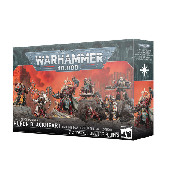 Chaos Space Marines: Huron Schwarzherz + Gefolge