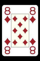 Poker 4 Jumbo - Cristallo Orange [100% Plastic]