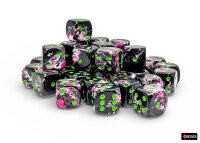 Würfelset: 36 Würfel sechsseitig Brush™ 12mm d6 Paintball™/green Dice Block™