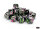 Würfelset: 36 Würfel sechsseitig Brush™ 12mm d6 Paintball™/green Dice Block™