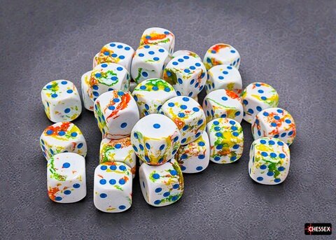 Würfelset: 36 Würfel sechsseitig Brush™ 12mm d6 Breezy™/blue Dice Block™