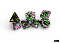 Würfelset: 7 Würfel mehrseitig Brush™ Polyhedral Paintball™/green