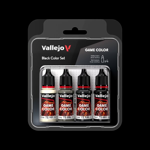 Vallejo Game Color - Black Color Set