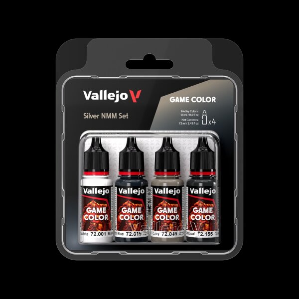 Vallejo Game Color - Silver NMM Set