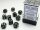 Würfelset: 36 Würfel sechsseitig Opaque 12mm d6 Dark Black/white Dice Block
