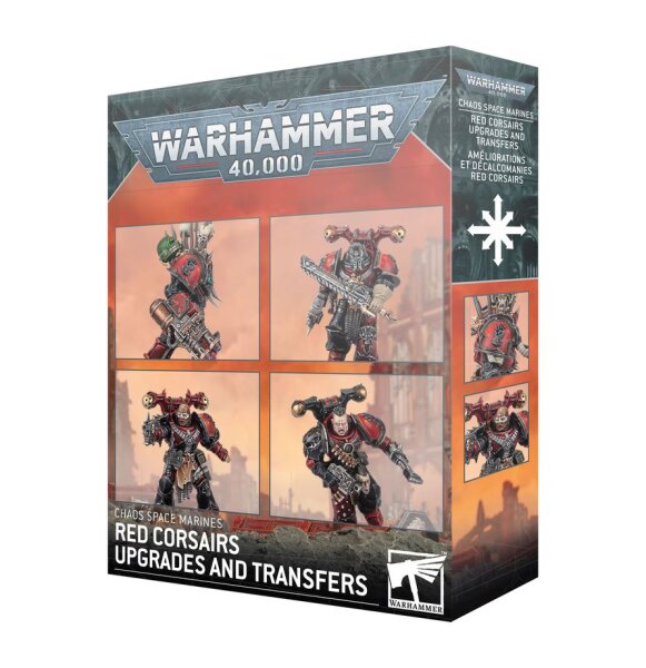 Chaos Space Marines: Upgrades + Abziehbilder der roten Korsaren