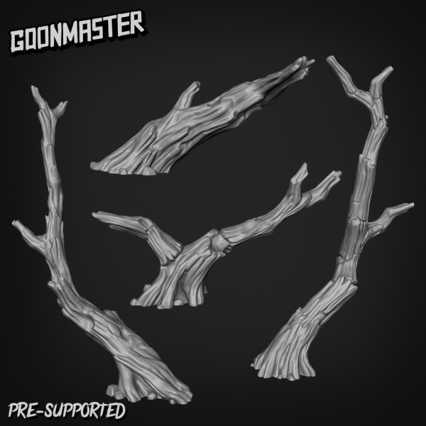 Goonmaster: Set 276 - Dry Tree Branches (3D-Druck)