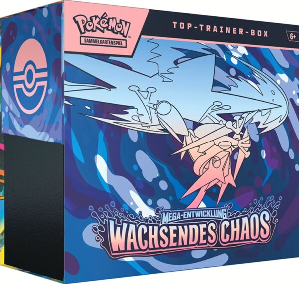 Pokémon - Top-Trainer-Box ME04 - Mega-Entwicklung: Wachsendes Chaos