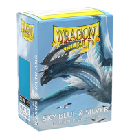 Dragon Shield Matte Dual - Sky Blue & Silver (100)