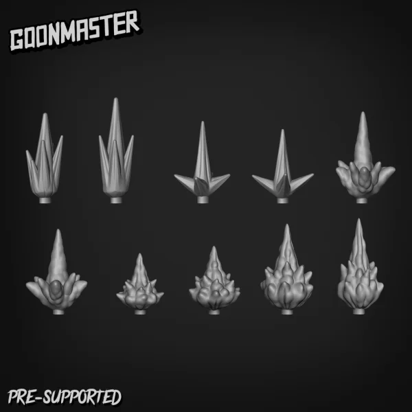 Goonmaster: Set 122 - Muzzle Flash (3D-Druck)