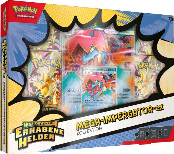 Pokémon - Mega-Entwicklung ME2.5 - Erhabene Helden - Mega-Impergator-Ex Kollektion