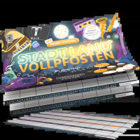 Stadt Land Vollpfosten®: Spielblock - Music Edition (DE)