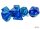 Würfelset: 7 Würfel mehrseitig Gemini Polyhedral Blue-Blue/light blue Luminary