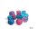 Würfelset: Gemini 16mm d6 Gel Green-Pink/blue Luminary (12)
