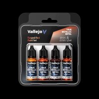 Forged Red - True Metallic Metal Paint Set