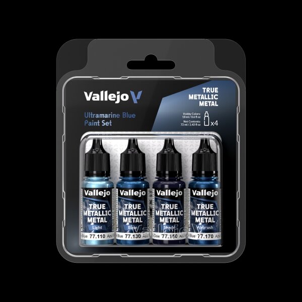 Ultramarine Blue - True Metallic Metal Paint Set