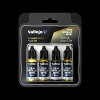 Greenish Gold - True Metallic Metal Paint Set