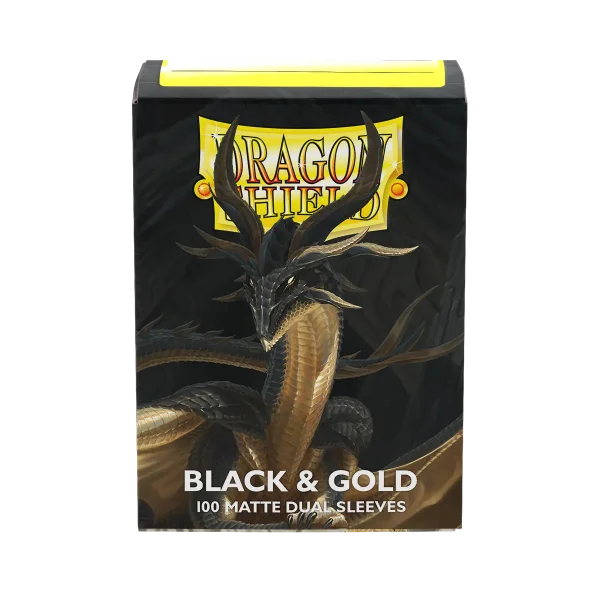 Dragon Shield Dual Matte: Black & Gold (100 Stück)
