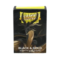 Dragon Shield Dual Matte: Black & Gold (100 Stück)