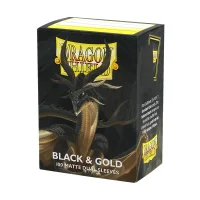 Dragon Shield Dual Matte: Black & Gold (100 Stück)