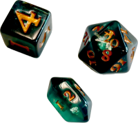 Midgard - Legenden von Damatu: Würfelset 1 - Standard (grün)