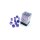 Würfelset: 36 Würfel sechsseitig 12mm d6 Nebula Nocturnal/blue Luminary Dice Block