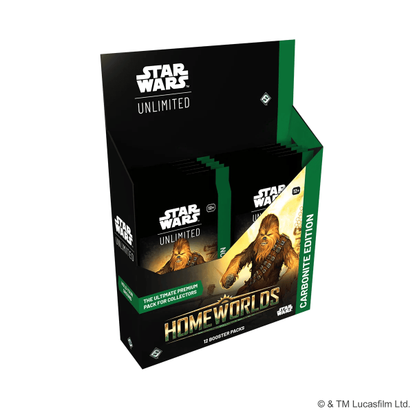 Star Wars: Unlimited – Homeworlds - Carbonite Booster Display (EN)