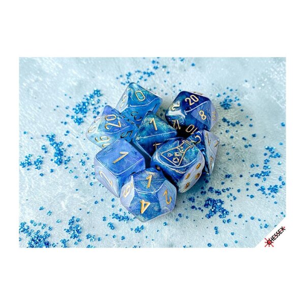 Würfelset: 7 Würfel mehrseitig Lab Dice Shimmer Aqueos/ Polyhedral 7-Dice Set (with bonus die)